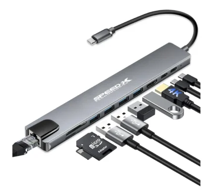 Speed-X 10 In 1 Multi Port Type-C HDMI 4K Converter