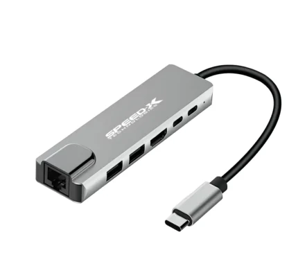 Speed-X 6 In 1 Multi-Port Type-C 4K HDMI USB 3.0 Converter