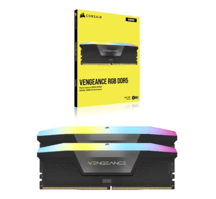 Corsair Vengeance RGB 32GB (2x16GB) DDR5 DRAM 6400MHz C36 Memory Kit - Black